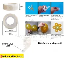 100 Glue Dot For Balloons Foil, Latex, Confetti Balloon - Pack of 4 Pcs-thumb2