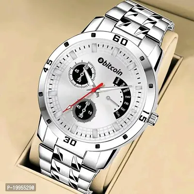 Stylish  stainless steel chain Analog watch for men