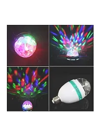 3W LED Party Bulb | 360 Degree Crystal Rotating Disco Bulb | RGB Bulb for Indoor  Outdoor Party, Birthday, Christmas, Diwali | B22 LED Bulb Lamp-thumb3