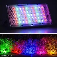 50W RGB LED Brick Light Multi Color with Remote Waterproof IP66 LED Flood Lights (50WATT)-thumb1