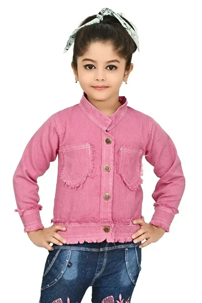 Classic Denim Jacket for Kids Girls