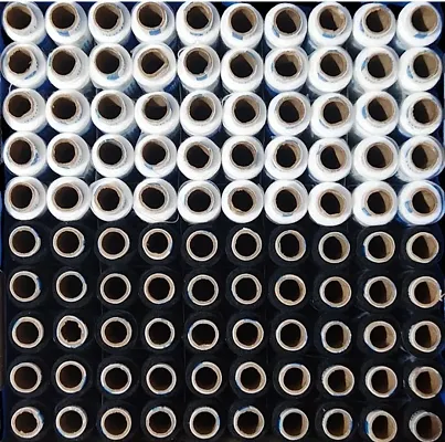 MART WHITE SEWING THREAD WITH 100 SPOOL WITH 150 M