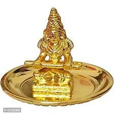 Yatharth - Religious Puja kit Annapurna MATA Goddess of Food Annapurna ji Idol Statue Gold Plated (1 Pieces, Gold)-thumb0
