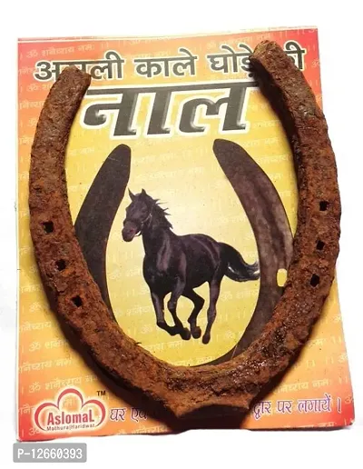 Black Horse Shoe Original for Good Luck and Removal of Vastu Dosh in Home, Office, Shop