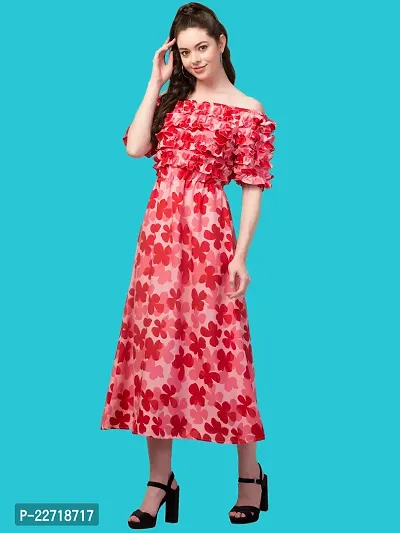 Classic Crepe Maxi Length Dresses For Women-thumb3