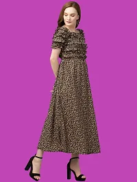 Classic Crepe Maxi Length Dresses For Women-thumb1