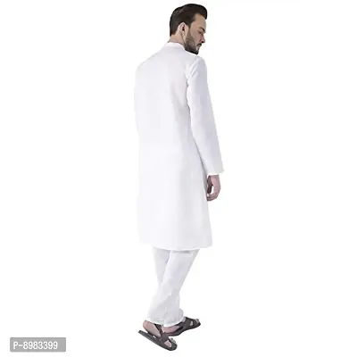 Priambh Hangup Men's Cotton Kurta and Pant (White, 42)-thumb4