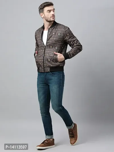 Men Stylish Printed Jacket-thumb2