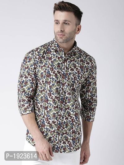 Hangup Multicoloured Cotton Blend Printed Slim Fit Casual Shirt-thumb0