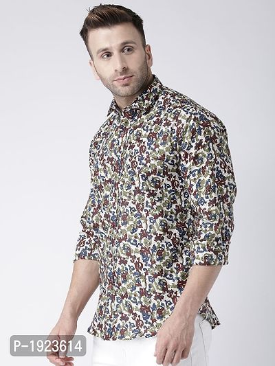 Hangup Multicoloured Cotton Blend Printed Slim Fit Casual Shirt-thumb2