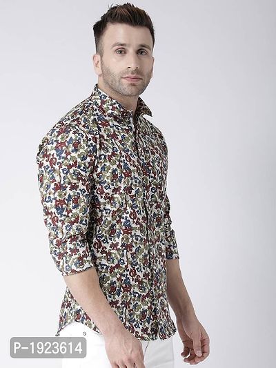 Hangup Multicoloured Cotton Blend Printed Slim Fit Casual Shirt-thumb3