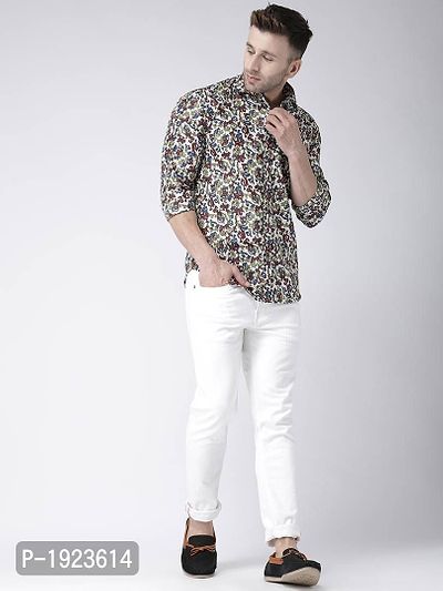 Hangup Multicoloured Cotton Blend Printed Slim Fit Casual Shirt-thumb4