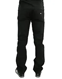 Black Denim Mid Rise Jeans For Men-thumb2