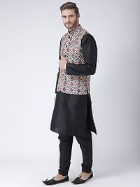 Multicoloured Blended Printed Kurta Sets-thumb1