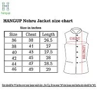 Blue Blended Solid Nehru Jackets-thumb4