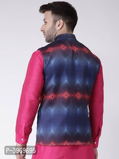 Blend Printed Ethnic Jacket For Men-thumb5