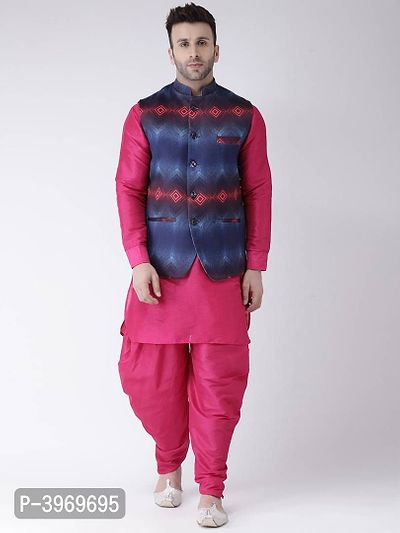 Blend Printed Ethnic Jacket For Men-thumb2