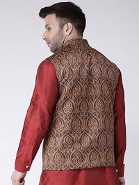 Blend Printed Ethnic Jacket For Men-thumb4
