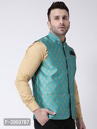 Polyester Jacquard Jacquard Ethnic Jacket For Men-thumb3