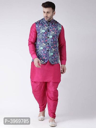 Blend Printed Ethnic Jacket For Men-thumb2