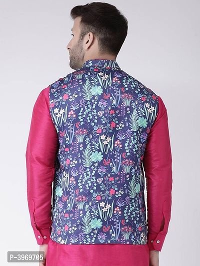 Blend Printed Ethnic Jacket For Men-thumb5