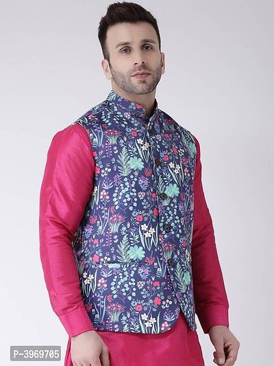 Blend Printed Ethnic Jacket For Men-thumb4