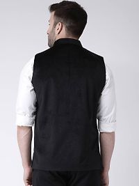 Velvet Solid Ethnic Jacket For Men-thumb4
