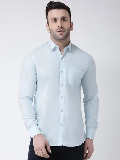 Men's Slim Fit Cotton Solid Casual Shirts