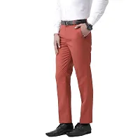 hangup Mens Casual Regular fit Trouser for Men, Color Black, Size 30 (BlackTrouserF)-thumb1