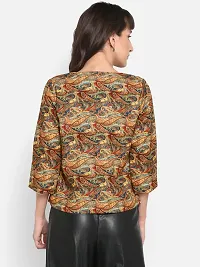 Women's Polyester Viscose Printed Jacket-thumb3
