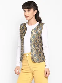 Women's Poly Silk Jacquard Jacket-thumb4