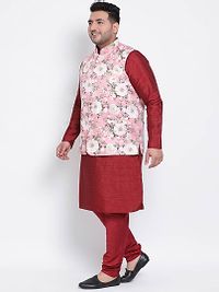 3 Piece Kurta Pyjama Nehru Jacket-thumb1
