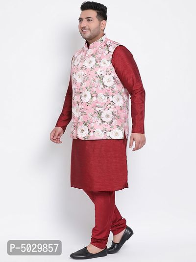 3 Piece Kurta Pyjama Nehru Jacket-thumb2