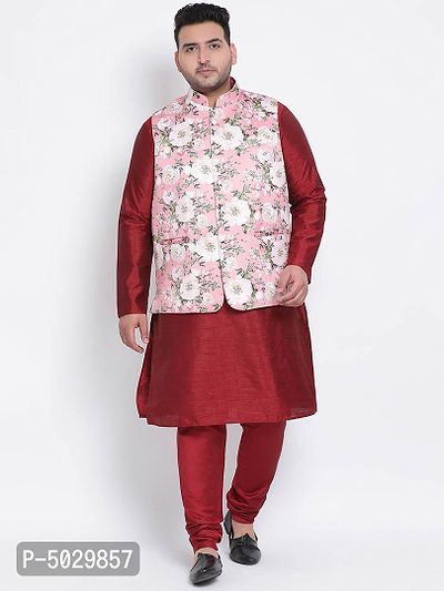 3 Piece Kurta Pyjama Nehru Jacket-thumb0
