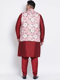 3 Piece Kurta Pyjama Nehru Jacket-thumb3
