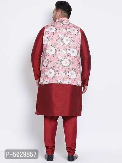 3 Piece Kurta Pyjama Nehru Jacket-thumb4
