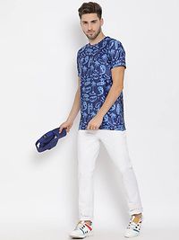 Stylish Cotton Printed Round Neck Tees For Men-thumb4