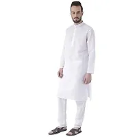 Priambh Hangup Men's Cotton Kurta and Pant (White, 42)-thumb1