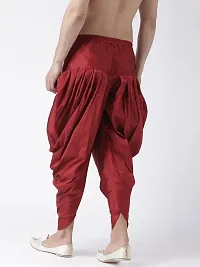 Hangup dupion Dhoti For Men Color Mahroon, Free Size (MahroonHarem)-thumb4