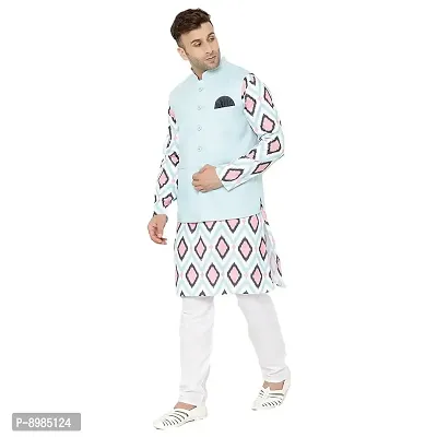 hangup printed kurta sets ( 3pc_K134AquaLinenBasket_44-thumb2