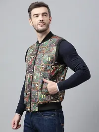 Men Stylish Printed Jacket-thumb2