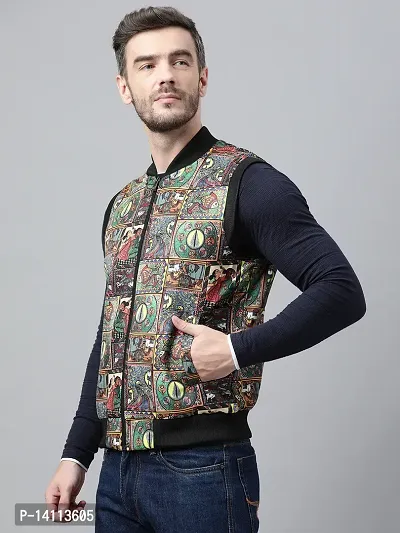 Men Stylish Printed Jacket-thumb3