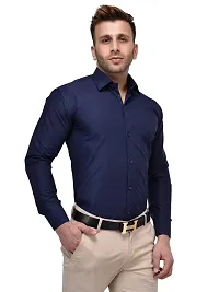hangup Mens Plain Shirt Size 38 (lm_Amazon_Formal_Shirt_Navy_38)-thumb1