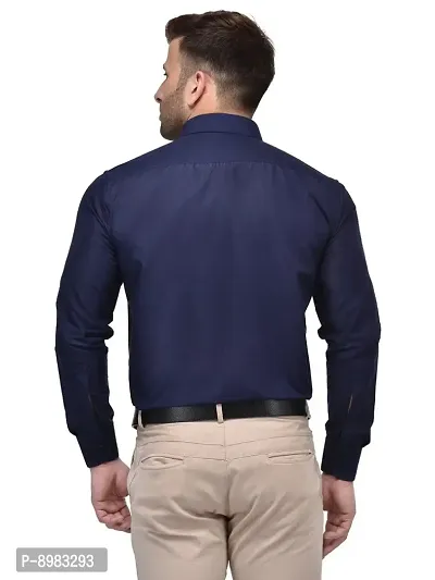 hangup Mens Plain Shirt Size 38 (lm_Amazon_Formal_Shirt_Navy_38)-thumb4
