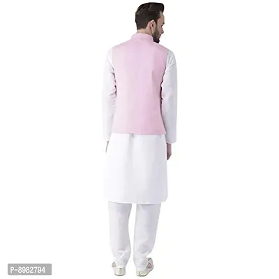 hangup mens 3pc Kurta Pajama Basket size 38 (3KP1_Basket_Baby_Pink_38)-thumb4