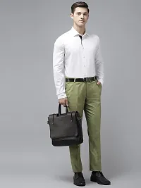 hangup Mens Casual Regular fit Trouser for Men, Color Green, Size 32 (Trouser_MehandiGreenTr)-thumb3