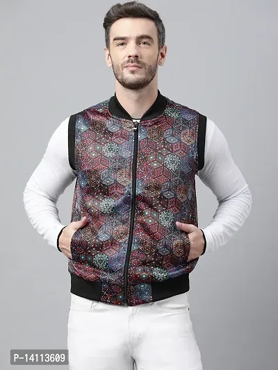 Men Stylish Printed Jacket