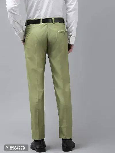 hangup Mens Casual Regular fit Trouser for Men, Color Green, Size 32 (Trouser_MehandiGreenTr)-thumb3