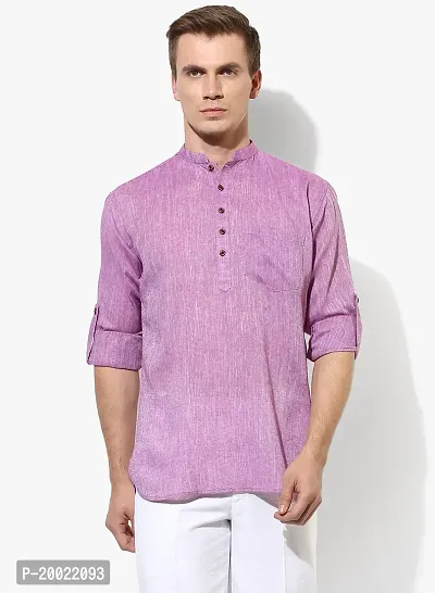 Reliable Purple Cotton Kurtas For Men