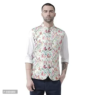 hangup mens Nehru Jacket size 42 (97A_Printed_Nehru_42P)-thumb0